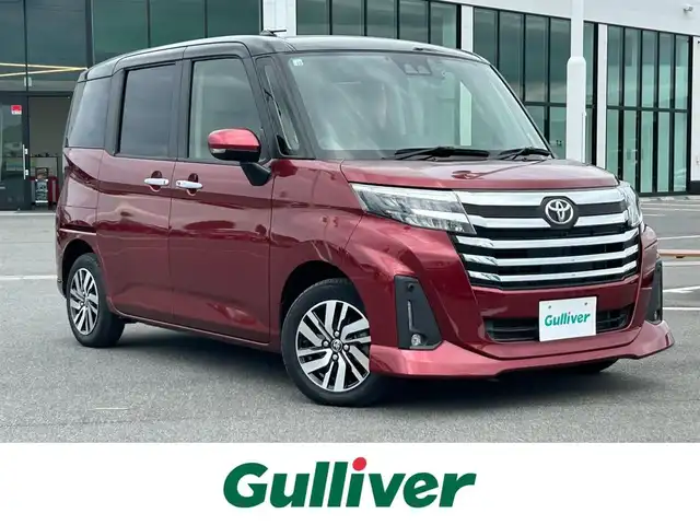 トヨタ ルーミー カスタムG 奈良県 2020(令2)年 0.7万km ブラックマイカメタリック/ファイアークォーツレッドメタリック 純正ナビ　/フルセグＴＶ　/BT/CD/SD/AUX/バックカメラ　/前後ドライブレコーダー　/ビルトインＥＴＣ　/ＡＡＣ　/両側パワースライドドア　/ワンオーナー　/ＬＥＤヘッドライト　/LEDフォグライト/オートライト/衝突被害軽減システム　/前後コーナーセンサー　/クルーズコントロール/純正14インチアルミホイール/純正フロアマット