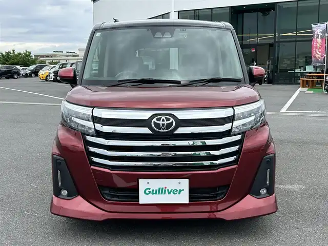 トヨタ ルーミー カスタムG 奈良県 2020(令2)年 0.7万km ブラックマイカメタリック/ファイアークォーツレッドメタリック 純正ナビ　/フルセグＴＶ　/BT/CD/SD/AUX/バックカメラ　/前後ドライブレコーダー　/ビルトインＥＴＣ　/ＡＡＣ　/両側パワースライドドア　/ワンオーナー　/ＬＥＤヘッドライト　/LEDフォグライト/オートライト/衝突被害軽減システム　/前後コーナーセンサー　/クルーズコントロール/純正14インチアルミホイール/純正フロアマット