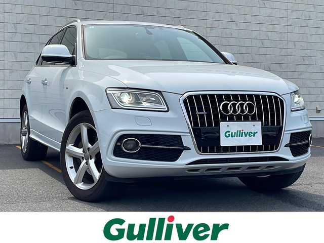 アウディ Ｑ５ 2．0 TFSI クワトロ Sライン 茨城県 2015(平27)年 6.4万km 白 サンルーフ/純正ナビ/バックカメラ/パワーバックドア/クルーズコントロール/HIDオートライト/ハーフレザーシート/パワーシート/純正19インチアルミホイール/パドルシフト/4WD/クリアランスソナー /ルーフレール/スマートキー/ETC