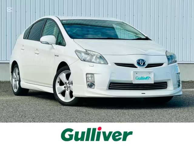 トヨタ プリウス S ツーリングセレクション 熊本県 2009(平21)年 14.9万km ホワイトパールクリスタルシャイン ワンオーナー/アルパインナビ/・AM/FM/CD/DVD/BT/USB/・フルセグTV/クルーズコントロール/革巻きステアリング/モデリスタエアロF/R/オートライト/・LEDヘッドライト/・フォグランプ/ETC/横滑り防止装置/アイドリングストップ/社外フロアマット/革調シートカバー/純正アルミホイール/電動格納ミラー/・ウインカーミラー/プッシュスタート/スペアキー