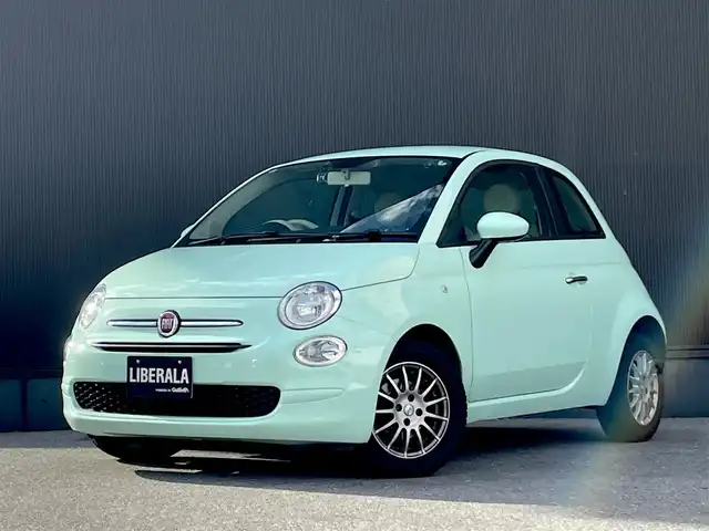フィアット ５００ 1．2 ポップ 栃木県 2019(令1)年 5.4万km LATTE MENTA ASR(アンチスリップレギュレーション）/純正ディスプレイオーディオ（BT/FM/AM）/ステアリングスイッチ/〇社外ドライブレコーダー（前後）/〇革巻ステアリング/〇USB入力端子/〇シートリフター/・パワーウィンド/・リモコンキー