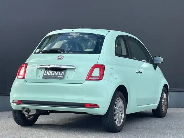 フィアット ５００ 1．2 ポップ 栃木県 2019(令1)年 5.4万km LATTE MENTA ASR(アンチスリップレギュレーション）/純正ディスプレイオーディオ（BT/FM/AM）/ステアリングスイッチ/〇社外ドライブレコーダー（前後）/〇革巻ステアリング/〇USB入力端子/〇シートリフター/・パワーウィンド/・リモコンキー