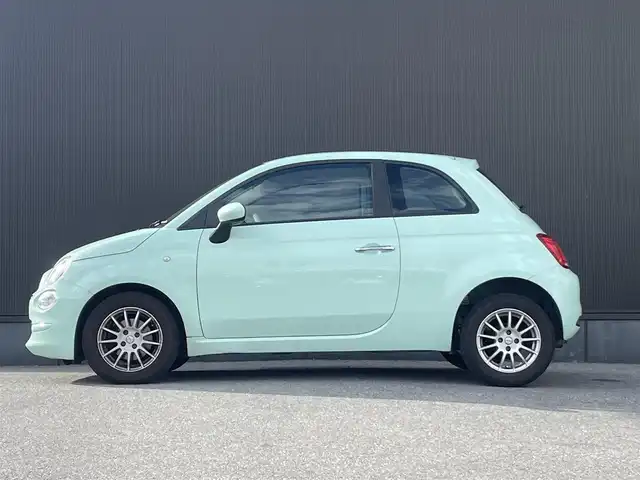 フィアット ５００ 1．2 ポップ 栃木県 2019(令1)年 5.4万km LATTE MENTA ASR(アンチスリップレギュレーション）/純正ディスプレイオーディオ（BT/FM/AM）/ステアリングスイッチ/〇社外ドライブレコーダー（前後）/〇革巻ステアリング/〇USB入力端子/〇シートリフター/・パワーウィンド/・リモコンキー