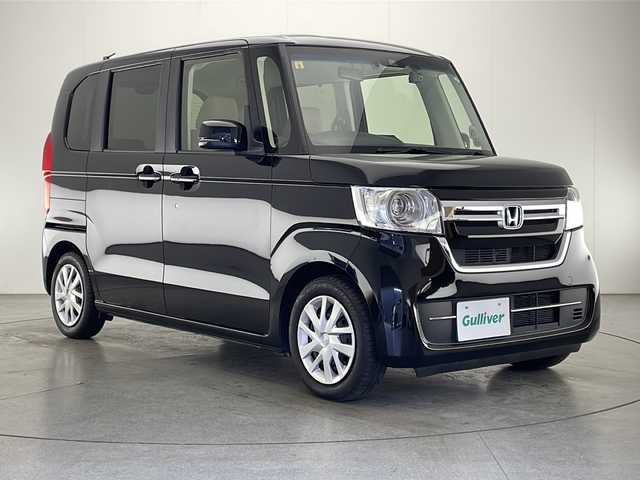ホンダ Ｎ ＢＯＸ L 宮崎県 2021(令3)年 5.4万km クリスタルブラックパール 禁煙車/ホンダセンシング/社外ナビ/（ストラーダ/CN-BR310B/CD/Bluetooth/FMAM）/社外バックカメラ/社外ETC/社外ドライブレコーダー/純正LEDオートライト/純正フロアマット/左側電動スライドドア/アダプティブクルーズコントロール/レーンディパーチャーアラート/クリアランスソナー/ウインカードアミラー/オートエアコン/前席シートヒーター/スマートキー/プッシュエンジンスタート/スペアキー/新車時保証書/取扱い説明書