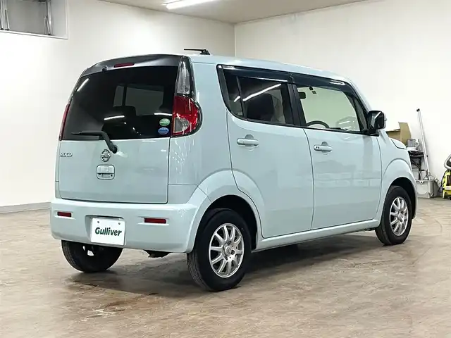 日産 モコ X FOUR 道央・札幌 2012(平24)年 8万km アロマティックアクア 4WD/寒冷地仕様/純正オーディオ/CD/USB/FM/AM/バックカメラ/プッシュスタート/スマートキー/純正エンジンスターター/ETC/シートヒーター（D席）/ヘッドライトレベライザー/純正フロアマット/ドアバイザー/スタッドレスセット積込み/　145/80/13　2019年製　3mm/保証書/取扱説明書
