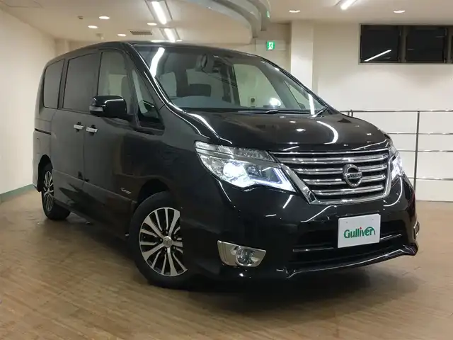 日産 セレナ ハイウェイスター Vセレクション セーフティ S ハイブリッド 禁煙8型ナビ 後席モニター 全方位 両側自動 15年式 平成27年式 ダイヤモンドブラック Id 中古車検索のガリバー