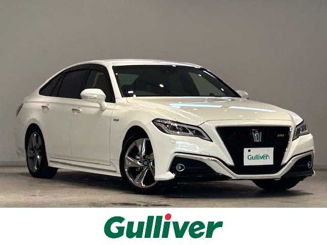 トヨタ クラウン ハイブリッド RS アドバンス 宮城県 2018(平30)年 8.9万km ホワイトパールクリスタルシャイン Toyota Safety Sense/・衝突回避支援型PCS/・パーキングサポートブレーキ（PKSB）/・レーンディパーチャーアラート（LDA）/・オートマチックハイビーム（AHB）/純正ナビ/バックカメラ/レーダークルーズ/シートヒーター/シートメモリー/ハンドルヒーター/ドライブレコーダー/LEDヘッドライト/LEDフォグ/ETC/BSM/AC１００V