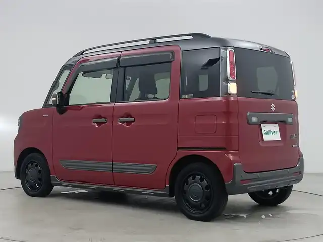 スズキ スペーシア ギア HYBRID XZ 愛知県 2020(令2)年 5万km フェニックスレッドパール/ガンメタリック2トーンルーフ スズキセーフティサポート/　　・デュアルカメラブレーキサポート/　　・車線維持支援機能/　　・ふらつき警報機能/　　・アダプティブクルーズコントロール/　　・ハイビームアシスト/パイオニア製6.8インチディスプレイオーディオ/　　・CD/DVD/BT/バックカメラ/ETC/革巻きステアリング/シートヒーター（前席）/両側パワースライドドア/ルーフレール/純正LEDヘッドライト/フォグランプ/取扱説明書/保証書/スペアキー