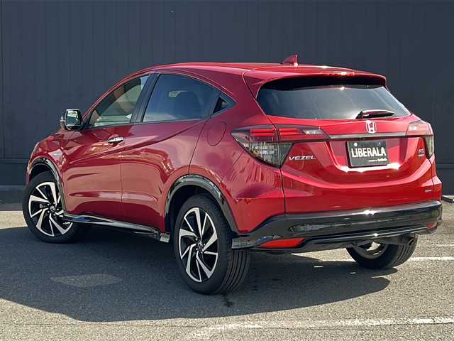 ホンダ ヴェゼル ハイブリッド RS ホンダセンシング 茨城県 2018(平30)年 9.4万km プレミアムクリスタルレッドM アクティブクルーズコントロール/純正ナビ　CD/DVD/BT/フルセグ/ハーフレザー/シートヒーター/パドルシフト/ドラレコ/純正アルミホイール/純正フロアマット/LEDオートライト/ETC
