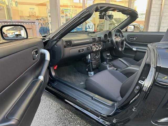 トヨタ ＭＲ－Ｓ S エディション 埼玉県 2006(平18)年 8.2万km ブラック 社外17インチアルミホイール【ＳＳＲ】　/車高調【ＢＬＩＴＺ】/純正オーディオ/ＥＴＣ　/ドライブレコーダー　/フォグランプ　/ソフトトップ　/スペアキー/保証書　/取扱説明書