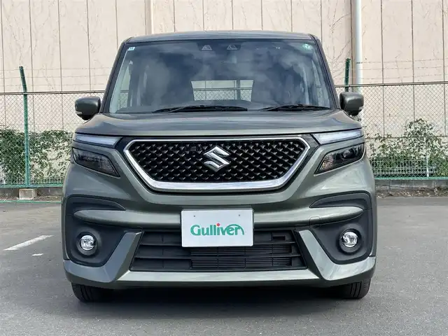 スズキ ソリオ バンディット HV SV 東京都 2024(令6)年 0.2万km タフカーキパールメタリック 純正９型ナビ/ＴＶ/Ｂｌｕｅｔｏｏｔｈ/全方位モニター/両側電動スライド/追従クルーズ/デュアルカメラブレーキ/シートヒーター/コーナーセンサー/ヘッドアップディスプレイ/サーキュレーター