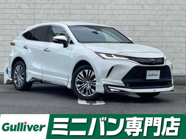 トヨタ ハリアー ハイブリッド Z レザーパッケージ 福岡県 2021(令3)年 7.4万km ホワイトパールクリスタルシャイン 純正12.3型オーディオディスプレイナビ(フルセグTV/BT)/トヨタセーフティ/全方位/ブラインドスポット/オートホールド/ドラレコ/デジタルインナーミラー/JBLサウンド/電動リア/モデリスタエアロ/クルコン/USB/シートヒーター/エアシート/ハンドルヒーター/ETC2.0/純正フロアマット/純正LED/純正アルミホイール/プッシュスタート/スマートキー