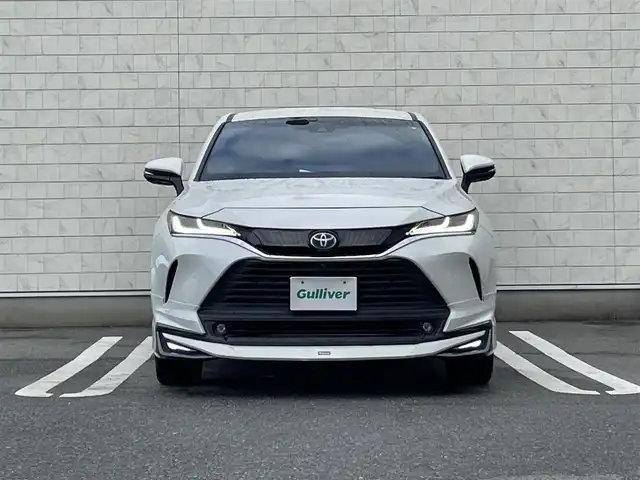 トヨタ ハリアー ハイブリッド Z レザーパッケージ 福岡県 2021(令3)年 7.4万km ホワイトパールクリスタルシャイン 純正12.3型オーディオディスプレイナビ(フルセグTV/BT)/トヨタセーフティ/全方位/ブラインドスポット/オートホールド/ドラレコ/デジタルインナーミラー/JBLサウンド/電動リア/モデリスタエアロ/クルコン/USB/シートヒーター/エアシート/ハンドルヒーター/ETC2.0/純正フロアマット/純正LED/純正アルミホイール/プッシュスタート/スマートキー