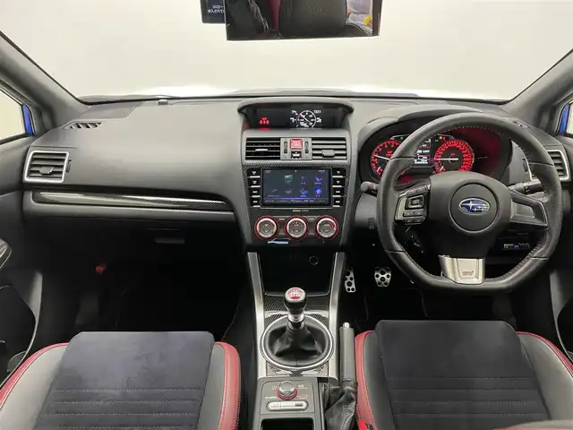 スバル ＷＲＸ ＳＴＩ STI タイプS 愛知県 2016(平28)年 4.9万km WRブルーパール 純正ＳＤナビ　バックカメラ　ＳＴｉパーツ多数　ＳＴｉエアロ　ＳＴｉマフラー　ＳＴｉダウンサス　ＳＴｉ１８インチアルミホイール　ＥＴＣ　リアウィング　ドライブレコーダー　プッシュスタート　ＭＴ車　禁煙車