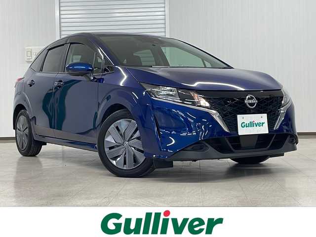 日産 ノート X 熊本県 2022(令4)年 1.4万km オーロラフレアブルーパール 純正ディスプレイオーディオ（ナビ/ラジオ/フルセグ/ＢＴ）/バックカメラ/ＥＴＣ/前方ドライブレコーダー/レーンキープアシスト/衝突軽減システム/横滑り防止装置/速度標識表示/標識検知支援/前後コーナーセンサー/ステアリングスイッチ/電動パーキングブレーキ/オートライト/オートハイビーム/プッシュスタート/スマートキー×２/純正フロアマット/ドアバイザー