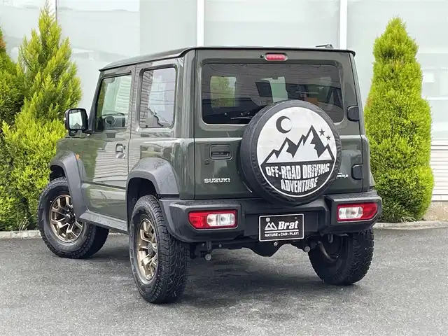 スズキ ジムニー シエラ JC 岩手県 2022(令4)年 2万km ジャングルグリーン BRONSSフェイスチェンジキット/カロッツェリアディスプレイオーディオ/（CD/DVD/Bluetooth）/コムテック前後ドライブレコーダー/純正ホイール塗装/D/Nシートヒーター /クルーズコントロール/LEDヘッドライト/衝突軽減ブレーキ