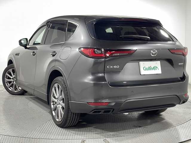 マツダ ＣＸ－６０ 25S エクスクルーシブモード 広島県 2024(令6)年 1.1万km マシーングレープレミアムM 12.3型マツダコネクトナビ/BOSEサウンド/360度ビューモニター/黒革シート/パワーシート（ポジションメモリー）/シートヒーター/ベンチレーション/ステアリングヒーター/パワーリヤゲート/レーダークルーズコントロール/アダプティブLEDヘッドライト/レーンキープアシスト/ブラインドスポットモニタリング/スマートブレーキサポート/フロント/リアパーキングセンサー/ヘッドアップディスプレイ/パドルシフト/ワイヤレス充電/ETC/ドライブレコーダー/USB/HDMI入力端子