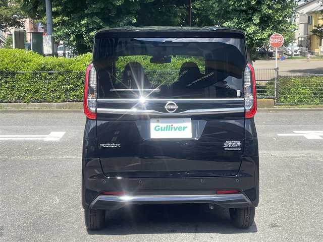 日産 ルークス ハイウェイスター X 神奈川県 2023(令5)年 0.4万km ブラック ワンオーナー/インテリジェントエマージェンシーブレーキ/踏み間違え防止アシスト/車線逸脱防止警報/アシスト/前方衝突予測警報/純正9インチナビ/CD/DVD/Bluetooth/地デジ/アラウンドビューモニター/ナビ連動ドライブレコーダー(前方/室内)/ETC2.0/両側パワースライドドア/LEDヘッドランプ/オートライト/プラズマクラスター付きリアシーリングファン/リアドアロールサンシェード/スマートキー/スペアキーあり/保証書/取説/ナビ取説あり