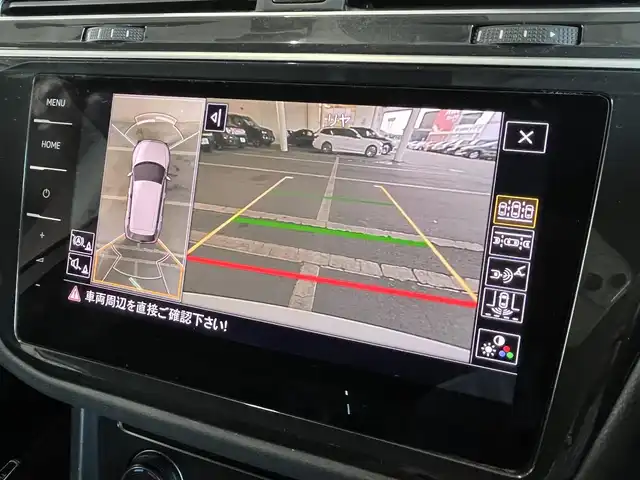フォルクスワーゲン ティグアン TDI 4モーション Rライン ブラックスタイル 山形県 2020(令2)年 3.7万km オリックスホワイトパールエフェクト Discover Proナビ/・CD/DVD/Bluetooth/AUX/USB/・Apple CarPlay/Android Auto/・フルセグTV/・360°サラウンドビューカメラ/アダプティブクルーズコントロール/プリクラッシュセーフティ/ブラインドスポットアシスト/レーンキープアシスト/パーキングアシスト/・ステアリングサポート機能/走行モード/LEDオートライト/オートハイビーム/ハーフレザーシート/シートヒーター（ALL）/オートホールド/電動リヤゲート/専用純正19インチアルミ