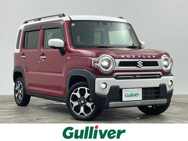 スズキ ハスラー Jスタイル ターボ 群馬県 2021(令3)年 2.2万km フェニックスレッドパール/ホワイト2トーンルーフ 純正９インチナビ　全方位カメラ　衝突軽減　レーンキープ　レーダークルコン　パドルシフト　コーナーセンサー　横滑り防止　シートヒーター　オートハイビーム　ドライブレコーダー　ＥＴＣ　スマートキー　禁煙車