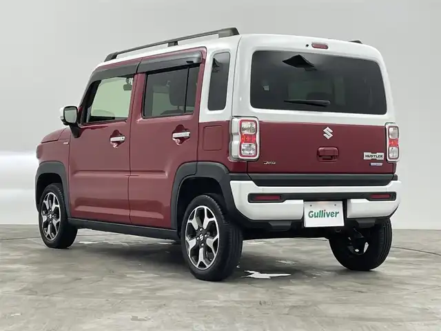 スズキ ハスラー Jスタイル ターボ 群馬県 2021(令3)年 2.2万km フェニックスレッドパール/ホワイト2トーンルーフ 純正９インチナビ　全方位カメラ　衝突軽減　レーンキープ　レーダークルコン　パドルシフト　コーナーセンサー　横滑り防止　シートヒーター　オートハイビーム　ドライブレコーダー　ＥＴＣ　スマートキー　禁煙車