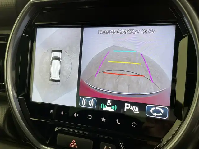 スズキ ハスラー Jスタイル ターボ 群馬県 2021(令3)年 2.2万km フェニックスレッドパール/ホワイト2トーンルーフ 純正９インチナビ　全方位カメラ　衝突軽減　レーンキープ　レーダークルコン　パドルシフト　コーナーセンサー　横滑り防止　シートヒーター　オートハイビーム　ドライブレコーダー　ＥＴＣ　スマートキー　禁煙車