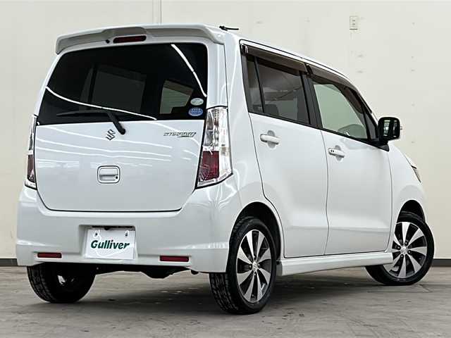 スズキ ワゴンＲ スティングレー リミテッドⅡ 道央・札幌 2012(平24)年 3.9万km パールホワイト /４WD//純正ディーラーナビ/（CD/BT/AM/FM/AUX）//フォグライト//オートライト//バックカメラ//スマートキー//スペアキー//ドアバイザー//ドライブレコーダー