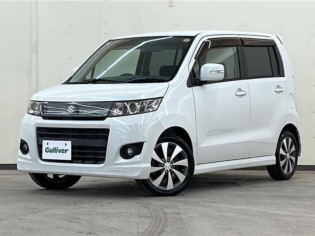 スズキ ワゴンＲ スティングレー リミテッドⅡ 道央・札幌 2012(平24)年 3.9万km パールホワイト /４WD//純正ディーラーナビ/（CD/BT/AM/FM/AUX）//フォグライト//オートライト//バックカメラ//スマートキー//スペアキー//ドアバイザー//ドライブレコーダー
