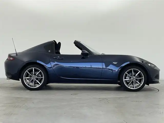 マツダ ロードスター ＲＦ S 群馬県 2023(令5)年 1.4万km ディープクリスタルブルーマイカ 6速ミッション/電動オープン/純正7インチナビ/(FM/AM/Bluetooth/USB/AUX/Apple CarPlay/Android Auto)/ブラインドスポットモニター/クルーズコントロール/車線逸脱警報システム/4輪アンチロックブレーキシステム/横滑り防止機構/アダプティブLEDヘッドライト/前席シートヒーター