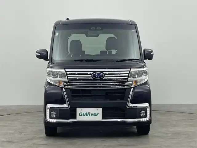 スバル シフォン カスタムR リミテッド スマートアシスト 群馬県 2017(平29)年 5.3万km ナイトシャドーパープルクリスタルM 純正７型ナビ　Ｂカメラ　スマートアシスト　衝突軽減　オートハイビーム　車線逸脱警報　シートヒーター　ＬＥＤヘッドライト　ＬＥＤフォグ　プッシュスタート　スマートキー　スペアキー　純正アルミ　禁煙車