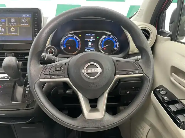 日産 デイズ X 鹿児島県 2024(令6)年 0.4万km スパークリングレッドM 純正9インチディスプレイオーディオ/BT/AppleCarPlay/AndroidAuto/iPod/アラウンドビューモニター/インテリジェントエマージェンシーブレーキ/ステアリングリモコン/前後ドライブレコーダー/オートライト/純正14インチアルミホイール/純正フロアマット/スマートキー