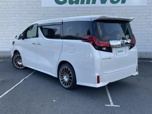 トヨタ アルファード S Aパッケージ 静岡県 2016(平28)年 6.5万km ホワイトパールクリスタルシャイン ワンオーナー/純正ナビ/・フルセグＴＶ/・Ｂｌｕｅｔｏｏｔｈ接続/・ＤＶＤ再生/社外フリップダウンモニター/クルーズコントロール/両側パワースライドドア/電動パーキングブレーキ/オートブレーキホールド/AC100V電源/前後コーナーセンサー/プッシュスタート/スマートキー/スペアキー/ビルトインＥＴＣ/ＬＥＤオートライト/純正フロアマット/社外シートカバー/社外20インチアルミホイール