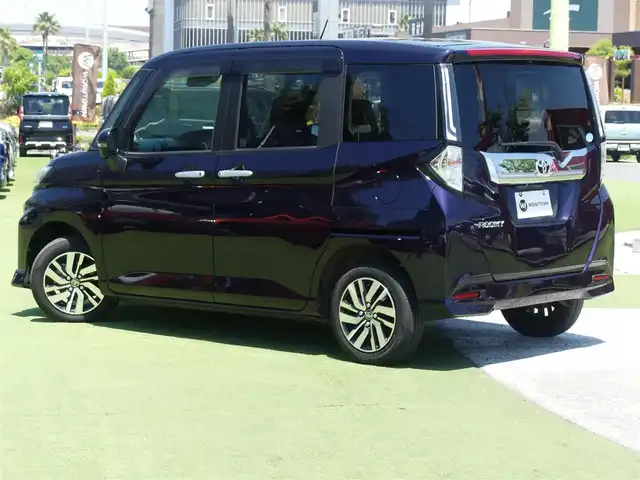 トヨタ ルーミー カスタムG 千葉県 2020(令2)年 2.4万km クールバイオレットクリスタルシャイン 165/65R14/スマートアシストIII/レーダークルーズコントロール/エコアイドル/両側パワースライドドア/純正SDナビ/ワンセグTV/【CD再生機能　Bluetooth接続】/バックカメラ/革巻きステアリング/ステアリングスイッチ/前席シートヒーター/LEDヘッドライト/フォグライト/ウインカーミラー/純正14インチアルミホイル/キーフリーシステム