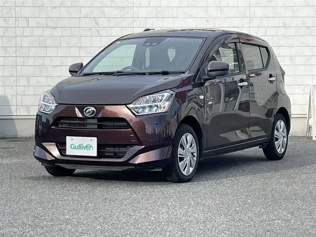 ダイハツ ミラ イース X リミテッド SAⅢ 山口県 2019(平31)年 0.9万km プラムブラウンクリスタルマイカ メモリナビ フルセグTV CD DVD BT/バックカメラ/LEDオートヘッドライト/コーナーセンサー/衝突被害軽減ブレーキ/レーンアシスト/オートマチックハイビーム/キーレス/ETC/横滑り防止/アイドリングストップ/フロアマット/ドアバイザー/禁煙車