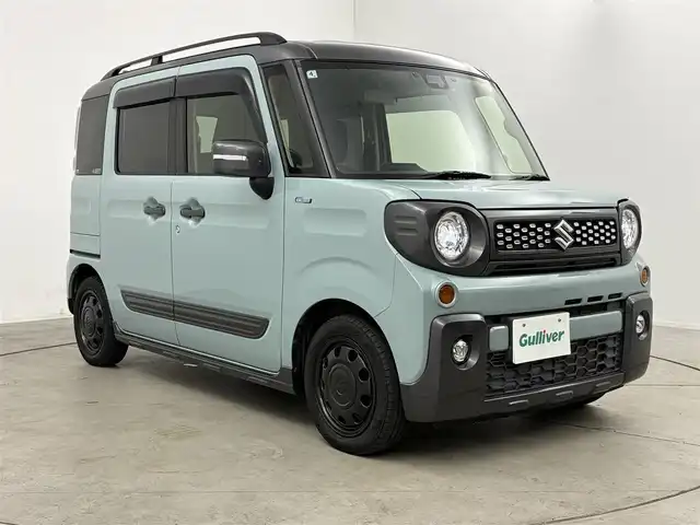 スズキ スペーシア ギア HYBRID XZ 愛知県 2020(令2)年 4.5万km オフブルーメタリック/ガンメタリック2トーンルーフ 8インチSDナビ/フルセグTV/Bluetooth/HDMI/CD/DVD/フリップダウンモニター/ドライブレコーダー/バックカメラ/ETC/両側パワースライドドア/前席シートヒーター/ステアリングスイッチ/デュアルカメラブレーキサポート/クリアランスソナー/オートライト/LEDヘッドライト/ルーフレール/純正15インチホイールキャップ/純正フロアマット/スマートキー