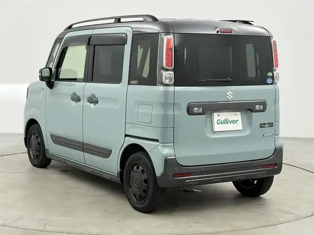 スズキ スペーシア ギア HYBRID XZ 愛知県 2020(令2)年 4.5万km オフブルーメタリック/ガンメタリック2トーンルーフ 8インチSDナビ/フルセグTV/Bluetooth/HDMI/CD/DVD/フリップダウンモニター/ドライブレコーダー/バックカメラ/ETC/両側パワースライドドア/前席シートヒーター/ステアリングスイッチ/デュアルカメラブレーキサポート/クリアランスソナー/オートライト/LEDヘッドライト/ルーフレール/純正15インチホイールキャップ/純正フロアマット/スマートキー