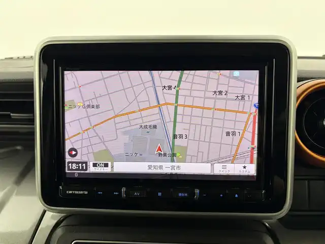 スズキ スペーシア ギア HYBRID XZ 愛知県 2020(令2)年 4.5万km オフブルーメタリック/ガンメタリック2トーンルーフ 8インチSDナビ/フルセグTV/Bluetooth/HDMI/CD/DVD/フリップダウンモニター/ドライブレコーダー/バックカメラ/ETC/両側パワースライドドア/前席シートヒーター/ステアリングスイッチ/デュアルカメラブレーキサポート/クリアランスソナー/オートライト/LEDヘッドライト/ルーフレール/純正15インチホイールキャップ/純正フロアマット/スマートキー