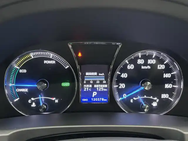 トヨタ クラウン ハイブリッド ロイヤルサルーン 熊本県 2015(平27)年 12.1万km ブラック 純正メーカーナビ/【フルセグTV/Bluetooth/CD/DVD】/バックカメラ/クルーズコントロール/コーナーセンサー/前席パワーシート/プッシュスタート/スマートキー/オートLEDライト/ウィンカーミラー/革巻きステアリング/ステアリングスイッチ/ドライブレコーダー前後/純正18インチAW/純正ドアバイザー/純正フロアマット/ABS/横滑り防止装置/サイド/カーテンエアバック/保証書/取扱説明書/スペアキー