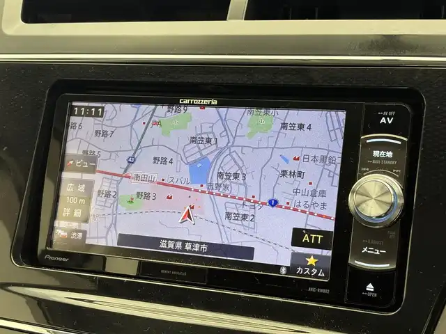 トヨタ プリウス α S ツーリングセレクション 滋賀県 2015(平27)年 7.4万km アティチュードブラックマイカ 社外7インチナビ　DVD/CD/Bluetooth/SD/フルセグ/ビルトインETC/ステアリングスイッチ/デジタルインナーミラー/電動格納ミラー/コーナーセンサー（前後）/スマートキー