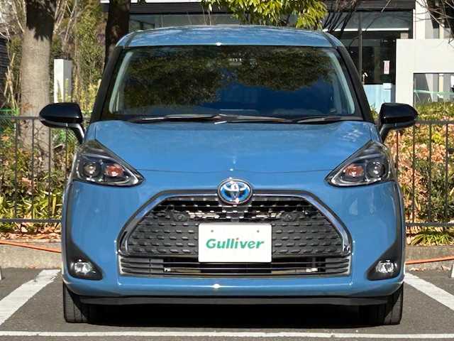 トヨタ シエンタ ハイブリッド ファンベースG セーフティEDⅡ 宮城県 2021(令3)年 7.5万km グレイッシュブルー トヨタセーフティーセンス/・プリクラッシュセーフティ/・レーンキープアシスト/・レーンディパーチャーアラート/・クリアランスソナー/・先行車発進お知らせ機能/純正ナビ（NSZT-Y68T）/・フルセグTV/USB/CD/DVD/Bluetooth/HDMI/・バックカメラ/純正フリップダウンモニター/100V充電/純正ドライブレコーダー/クルーズコントロール/両側パワースライドドア/純正ETC2.0/アイドリングストップ/プッシュスタート/・スマートキー/純正LEDヘッドライト/・オートライト/・オートマチックハイビーム/社外フロアマット