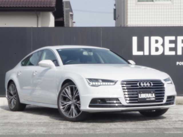 アウディ Ａ７ SB 2．0 TFSI クワトロ 岩手県 2017(平29)年 4.4万km グレイシアホワイトメタリック アシスタンスパッケージ/Audiブレーキガード/サイドアシスト/レーンアシスト/ACC/純正MMIナビ/フルセグTV/バックカメラ/パーキングエイド/アドバンストキー /BOSEサウンド/黒革シート/シートヒーター/パワーシート/LEDライト/OP20インチアルミ