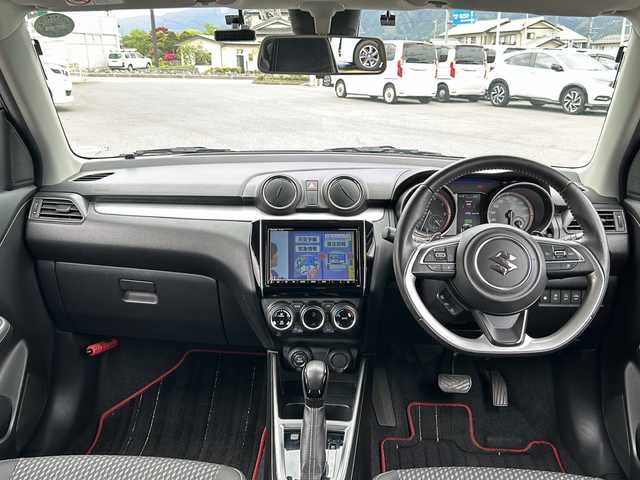 スズキ スイフト HYBRID RS 山梨県 2018(平30)年 5.3万km プレミアムシルバーメタリック ワンオーナー/セーフティパッケージ/パナソニックナビ/フルセグＴＶ　ＣＤ　ＤＶＤ　Ｂｌｕｅｔｏｏｔｈ　ＡＭＦＭ　/全方位モニター/ドライブレコーダー/プッシュスタート/純正フロアマット/レーンキープアシスト/オートマチックハイビーム/ＥＴＣ