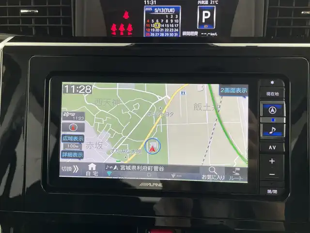 トヨタ ルーミー カスタムG－T 宮城県 2021(令3)年 0.9万km ブラックマイカメタリック 両側パワースライドドア/バックカメラ/メモリナビ/フルセグTV/Bluetooth/USB入力端子/DVD再生機能/ETC/Wi-Fi/レーダークルーズコントロール/シートヒーター/衝突被害軽減システム/レーンキープアシスト/プッシュスタート/スマートキー/オートライト/オートマチックハイビーム/LEDヘッドライト/ドアバイザー/純正フロアマット/純正15インチアルミホイール