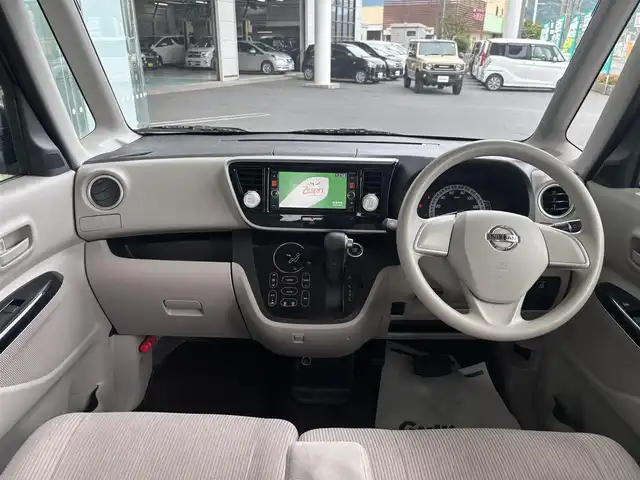 日産 デイズ ルークス X 京都府 2014(平26)年 13.4万km ブラック 純正メモリーナビ、地デジ、Bluetooth/アラウンドビューモニター/ETC/左側パワースライドドア /保証書/取扱説明書