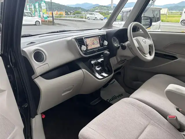 日産 デイズ ルークス X 京都府 2014(平26)年 13.4万km ブラック 純正メモリーナビ、地デジ、Bluetooth/アラウンドビューモニター/ETC/左側パワースライドドア /保証書/取扱説明書