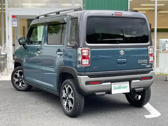 スズキ ハスラー Jスタイル ターボ 愛媛県 2021(令3)年 1.7万km デニムブルー ガンメタリック 2トーン 純正９インチナビ　全方位カメラ　スマートフォン連携　前後ドライブレコーダー　シートヒーター　ＥＴＣ　ＬＥＤヘッドライト　ルーフレール　フルセグＴＶ　パドルシフト　ワンオーナー　禁煙車