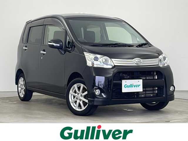ダイハツ ムーヴ カスタム X 秋田県 2012(平24)年 4.9万km ブラックマイカメタリック ４WD/純正ナビ/（AM/FM/CD/DVD/BT）/デジタルTV/ハロゲンヘッドライト/フォグランプ/フルオートエアコン/ETC/プッシュスタート/ダブルエアバッグ/ABS/冬タイヤ積込/純正14インチアルミホイール/純正ドアバイザー/純正フロアマット