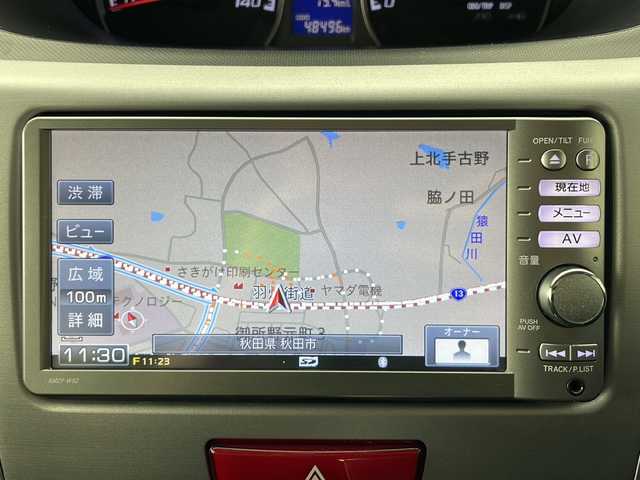 ダイハツ ムーヴ カスタム X 秋田県 2012(平24)年 4.9万km ブラックマイカメタリック ４WD/純正ナビ/（AM/FM/CD/DVD/BT）/デジタルTV/ハロゲンヘッドライト/フォグランプ/フルオートエアコン/ETC/プッシュスタート/ダブルエアバッグ/ABS/冬タイヤ積込/純正14インチアルミホイール/純正ドアバイザー/純正フロアマット