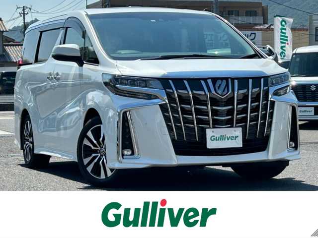 トヨタ アルファード S Cパッケージ 広島県 2021(令3)年 0.8万km ホワイトパールクリスタルシャイン ワンオーナー/サンルーフ/純正ナビ/「CD/DVD/Bluetooth/フルセグTV」/バックカメラ/ETC2.0/前後ドライブレコーダー/両側パワースライドドア/シートヒーター「D/N席」/エアシート「D/N席」/パワーシート「D席/N席/セカンドシート」/メモリシート「D席」/衝突被害軽減システム/レーダークルーズコントロール/コーナーセンサー/LEDヘッドライト/オートライト/オートマチックハイビーム/パーキングサポートブレーキ/ブラインドスポットモニター/リアクロストラフィックアラート/デジタルインナーミラー/電動パーキングシステム/電動ホールドシステム/フリップダウンモニター/ステアリングヒーター/プッシュスタート/保証書/取扱説明書