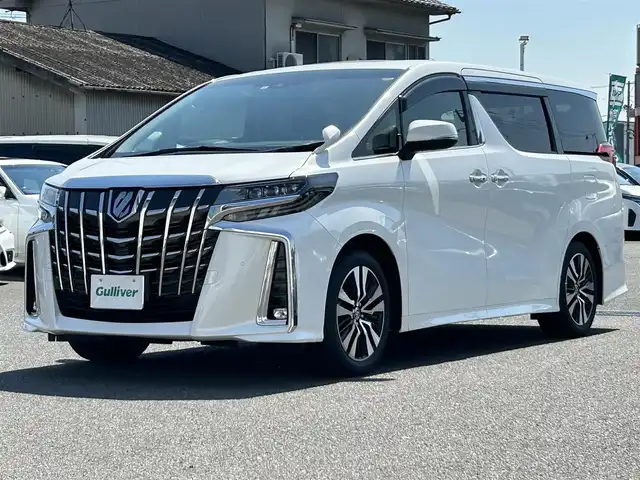 トヨタ アルファード S Cパッケージ 広島県 2021(令3)年 0.8万km ホワイトパールクリスタルシャイン ワンオーナー/サンルーフ/純正ナビ/「CD/DVD/Bluetooth/フルセグTV」/バックカメラ/ETC2.0/前後ドライブレコーダー/両側パワースライドドア/シートヒーター「D/N席」/エアシート「D/N席」/パワーシート「D席/N席/セカンドシート」/メモリシート「D席」/衝突被害軽減システム/レーダークルーズコントロール/コーナーセンサー/LEDヘッドライト/オートライト/オートマチックハイビーム/パーキングサポートブレーキ/ブラインドスポットモニター/リアクロストラフィックアラート/デジタルインナーミラー/電動パーキングシステム/電動ホールドシステム/フリップダウンモニター/ステアリングヒーター/プッシュスタート/保証書/取扱説明書